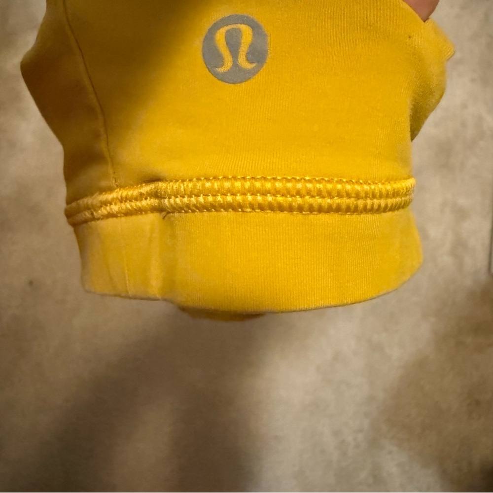 Lululemon | High Neck Strappy Back Sports Bra | Mustard Yellow - Picture 4 of 4